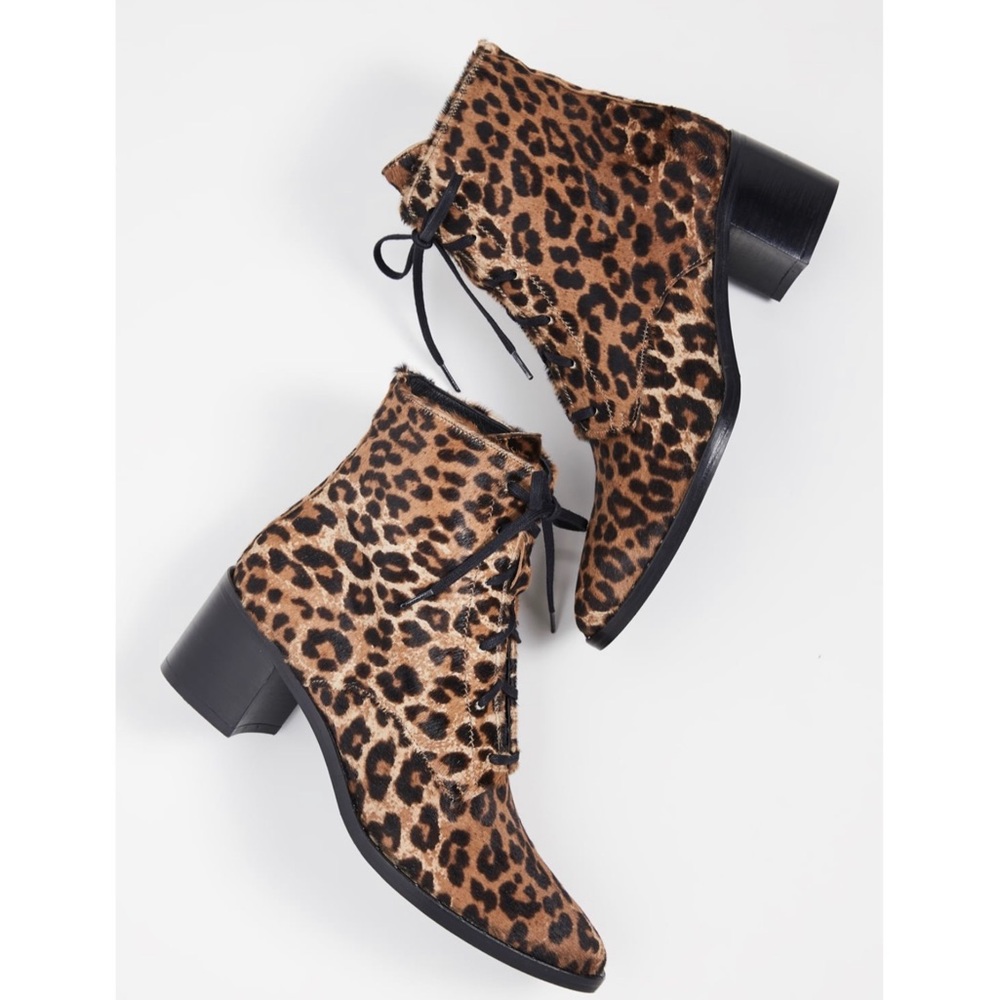 Freda Salvador Ace Cheetah Haircalf Bootie NWB NWT
